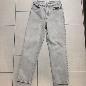 Abercrombie Fitch 90s Straight Ultra High Rise Curve Love Light Wash Jeans 10